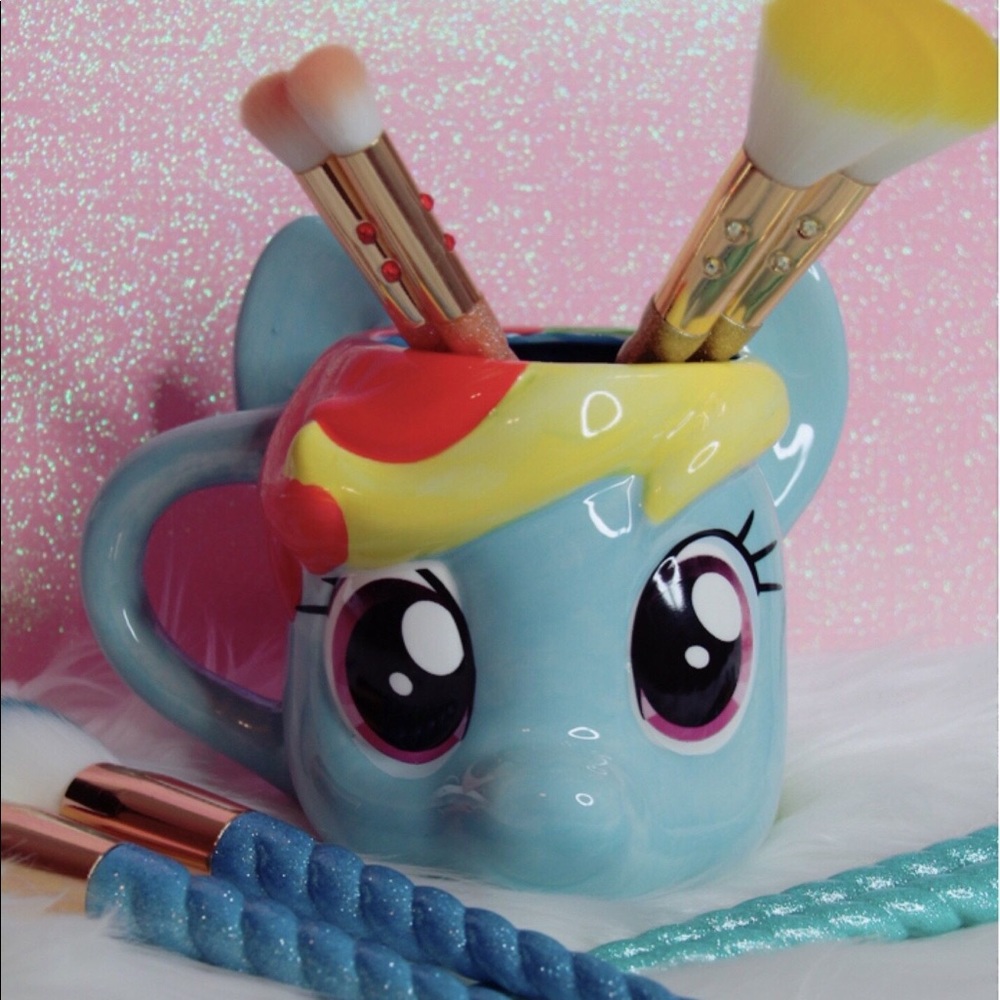 cute blie pony mug